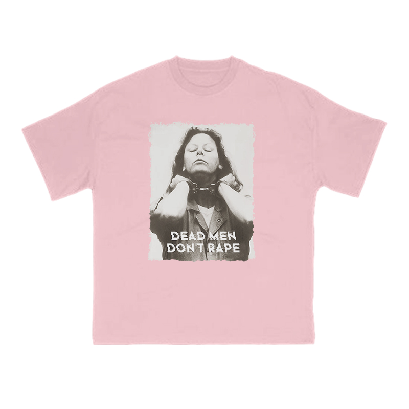 Dead Men Don't Rape Print T-shirt - Pink - US16-18(2XL) - image 13