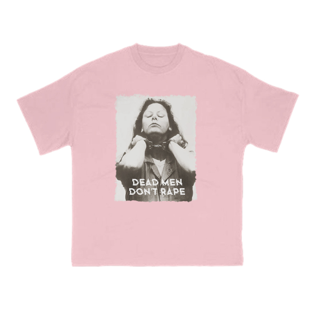 Dead Men Don't Rape Print T-shirt - Pink - US16-18(2XL) - image 13