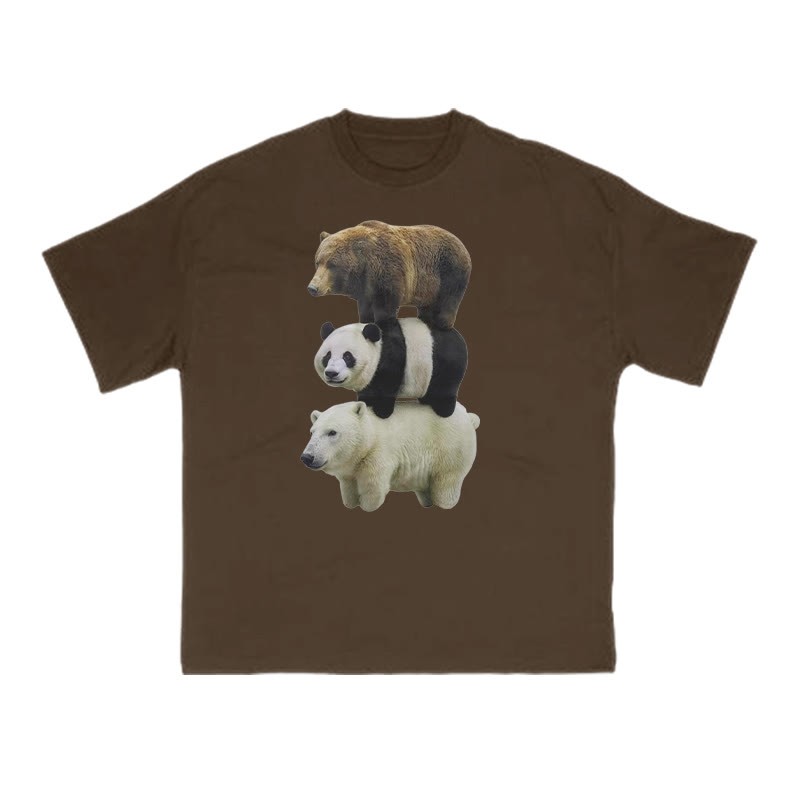 Funny Parody Animation Meme Print T-shirt - Coffee - US16-18(2XL) - image 6