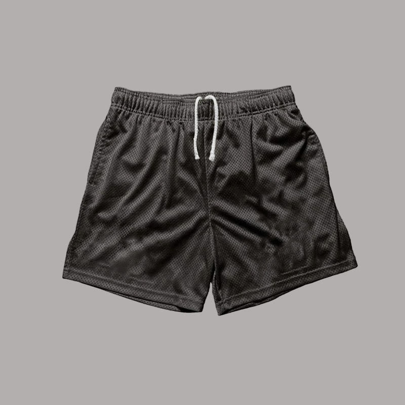 Men's Casual Solid Color Pocket Plain Mesh Shorts