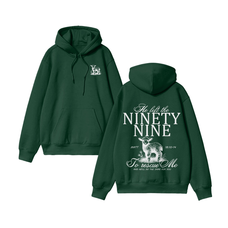 Unisex To Rescue Me And He'll Do The Same For You Matt 18:10-14 Print Hoodie - Green - US16-18(2XL) - image 7