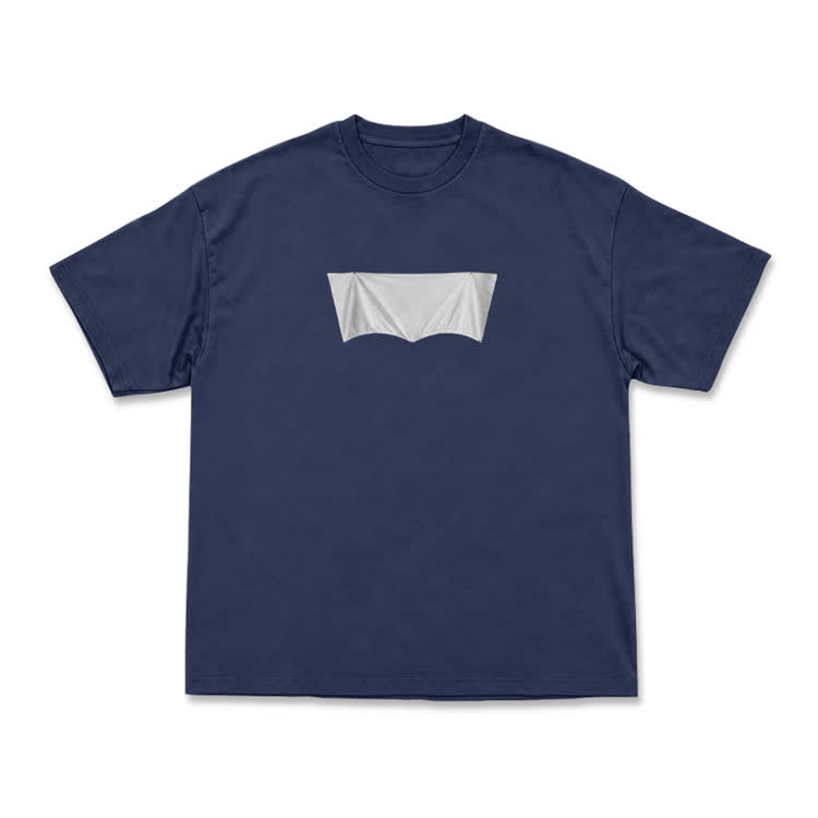 Modern Minimal Art PrintShort Sleeve T-Shirt - Navy Blue - US16-18(2XL) - image 14