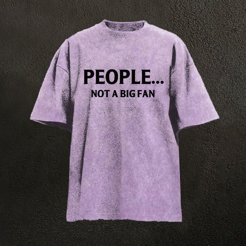 100% Cotton Vikings People... Not A Big Fan Printed Washed T-shirt - Purple - 2XL - image 5