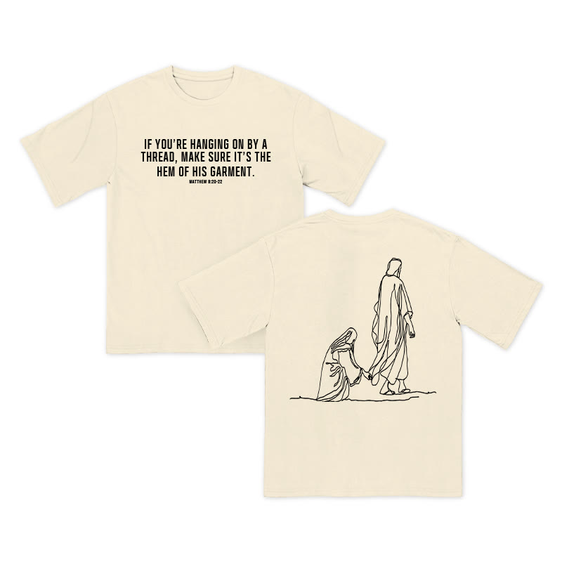 Unisex 100% Cotton Matthew 9:20-22 Print T-shirt