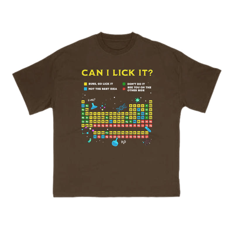 Can I Lick It Print T-shirt - Coffee - US16-18(2XL) - image 6