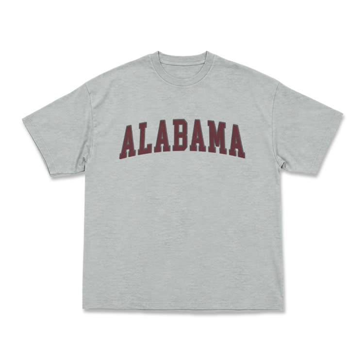 Alabama Graphic Casual T-Shirt - Grey - US16-18(2XL) - image 12