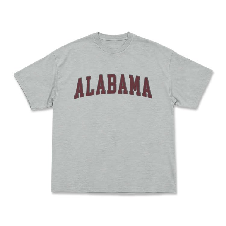 Alabama Graphic Casual T-Shirt - Grey - US16-18(2XL) - image 12