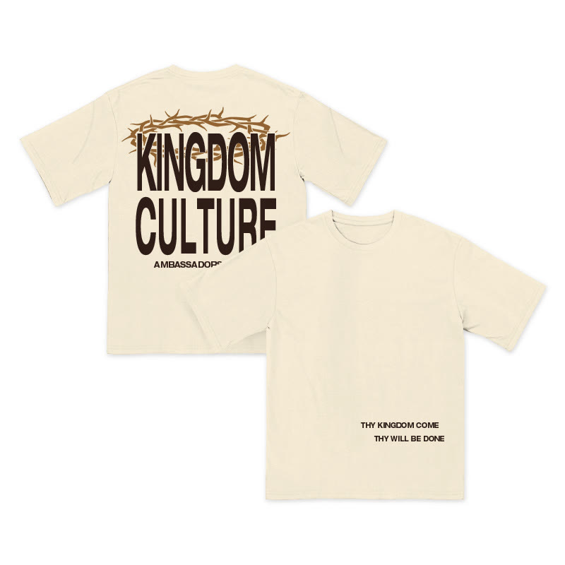 Unisex 100% Cotton Kingdom Culture Print T-shirt