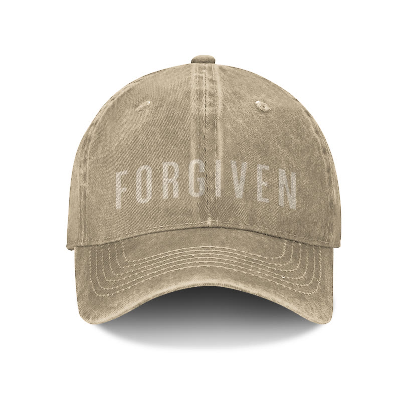 Unisex Forgiven Print Washed Cap - image 10