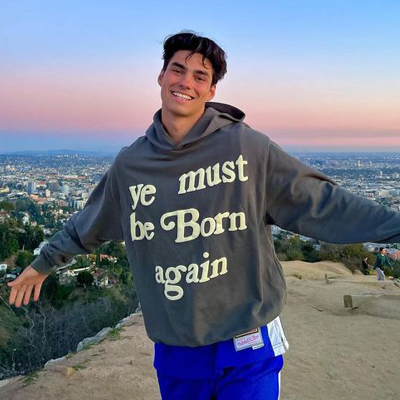 Ye Must Be Born Again Print Hoodie