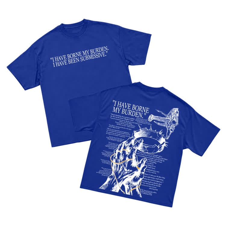 Monochrome Street Graphic Front Slogan Back Print Relaxed Fit T Shirt - Blue - US16-18(2XL) - image 12