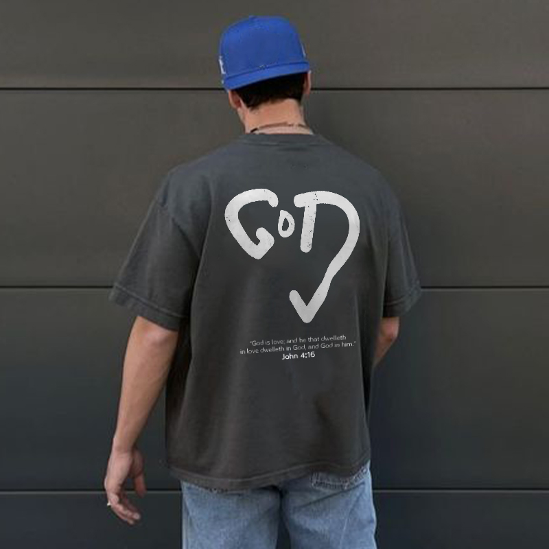 God Is Love John 4:16 Print T-shirt