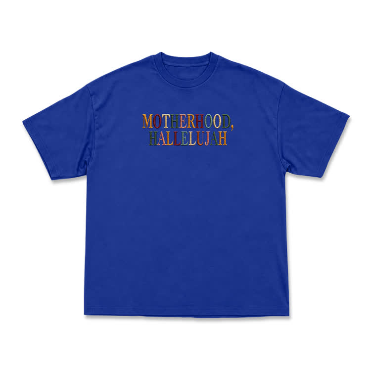 Vintage MOTHERHOOD.HALLELUJAH Graphic T-Shirt - Blue - US16-18(2XL) - image 11