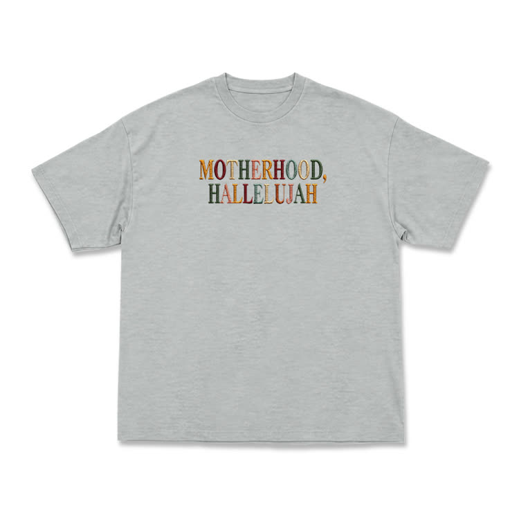 Vintage MOTHERHOOD.HALLELUJAH Graphic T-Shirt - Grey - US16-18(2XL) - image 10