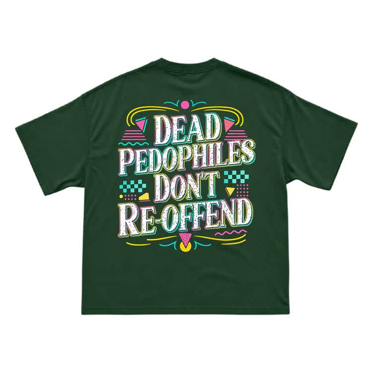 Provocative Slogan Back Print Streetwear T-Shirt - Green - US16-18(2XL) - image 9