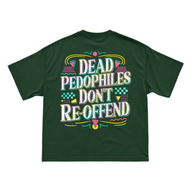 Provocative Slogan Back Print Streetwear T-Shirt - Green - US16-18(2XL) - image 9
