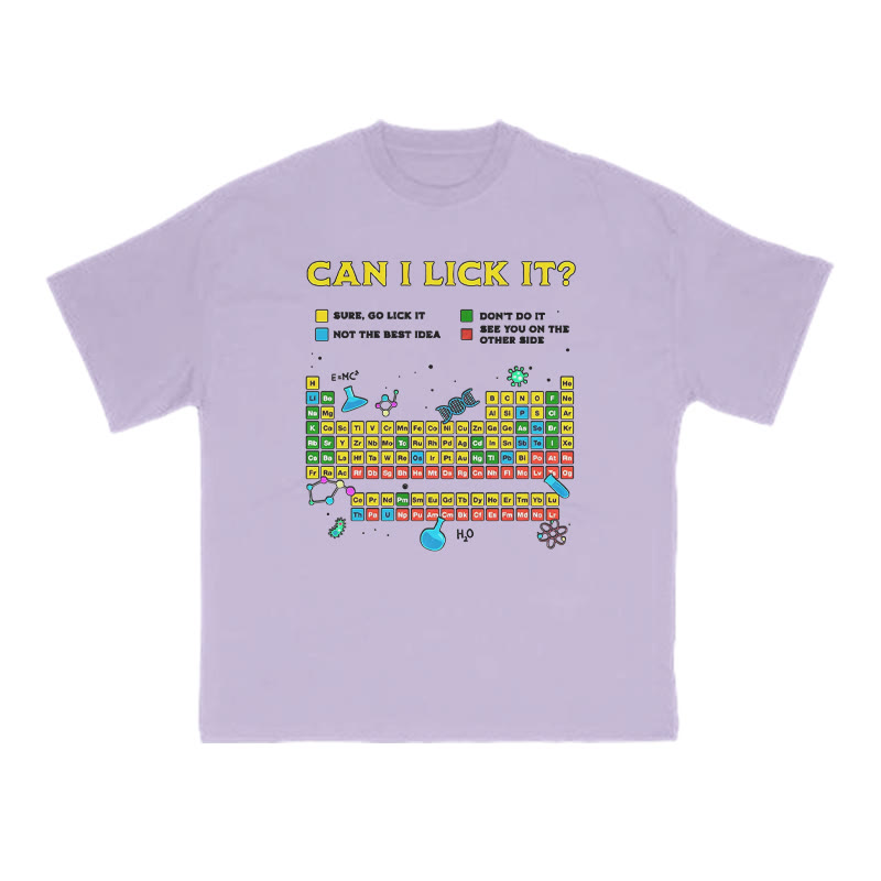 Can I Lick It Print T-shirt - Purple - US16-18(2XL) - image 8