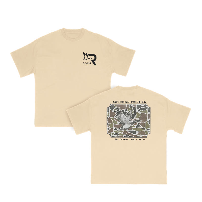 Unisex 100% Cotton Wild Duck Camouflage Print T-shirt