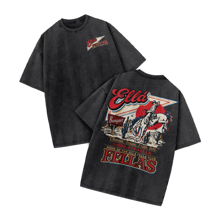 Vintage Western Rider Graphic Print Acid Washed T-shirt - Black - US20-22(3XL) - image 7