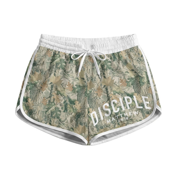 Disciple Camo Graphic Print Pocket Shorts - Green - 5XL - image 3