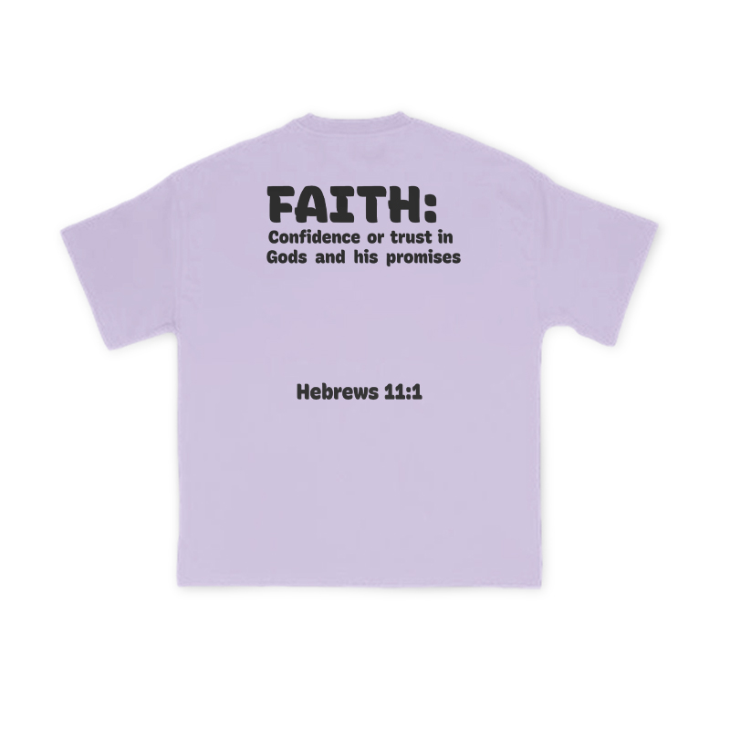 Faith: Confidence Or Trust In Gods And His Promises Print T-Shirt - Purple - US16-18(2XL) - image 13