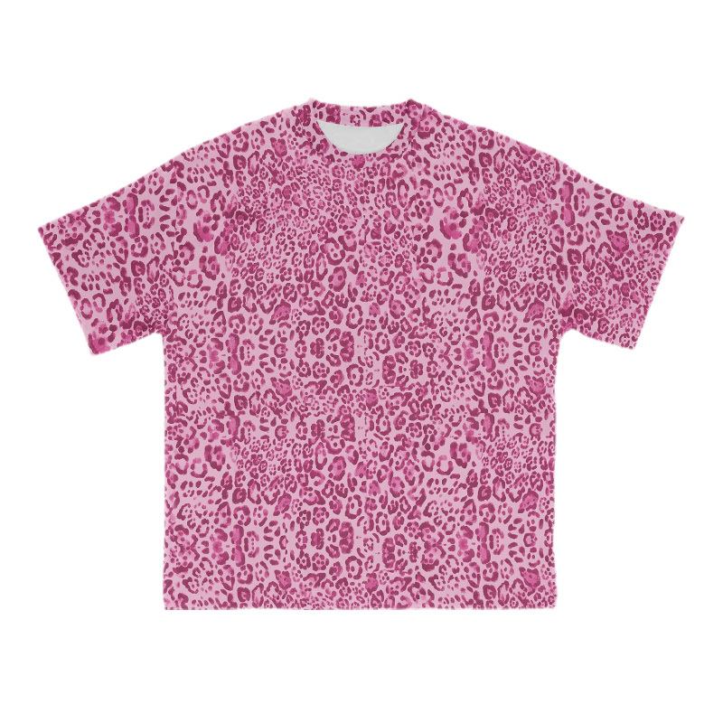 Street Leopard Print T-Shirt - Pink - 3XL - image 3
