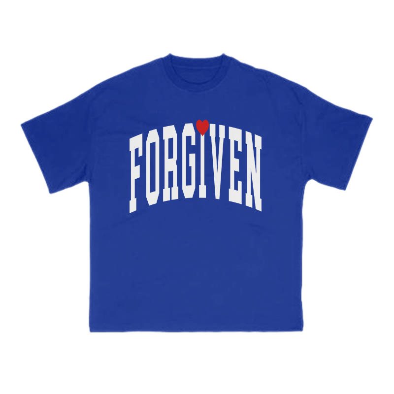 Forgiven Valentine's Day Print T-shirt - Blue - US16-18(2XL) - image 9