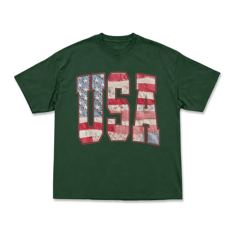 USA Creative Arts Print T-Shirt - Classic - Green - US16-18(2XL) - image 21
