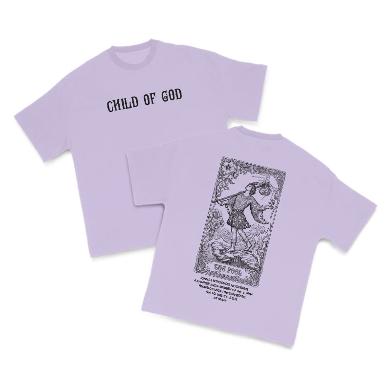 Child Of God Tarot The Fool Print T-shirt - Purple - US16-18(2XL) - image 8