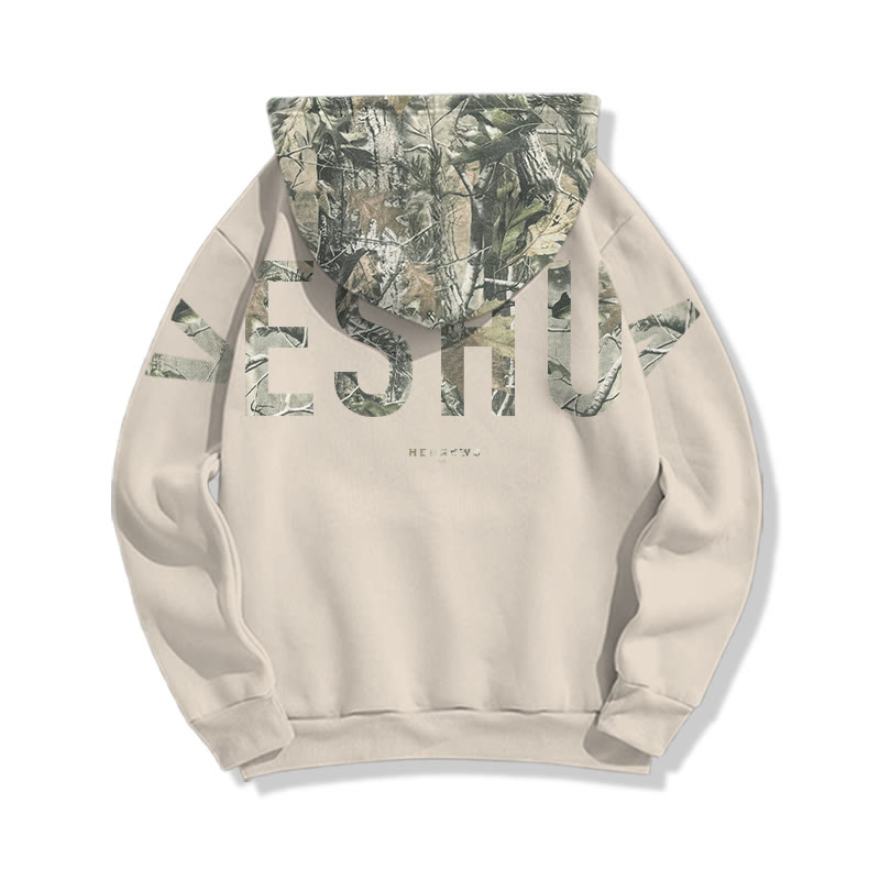 Yeshua Hebrews 13:8 Dead Leaves Camouflage Print Hoodie - image 11