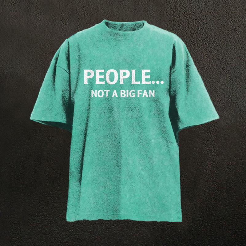 100% Cotton Vikings People... Not A Big Fan Printed Washed T-shirt - Green - 2XL - image 9