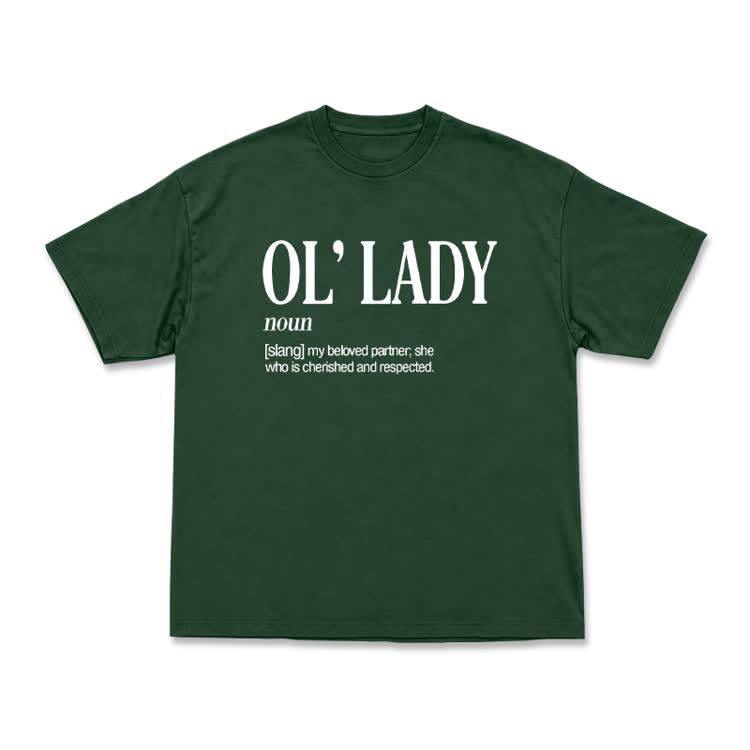 Casual OL' Lady Graphic Round Neck T-Shirt - Green - US16-18(2XL) - image 10