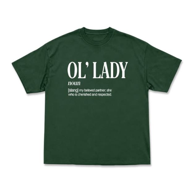 Casual OL' Lady Graphic Round Neck T-Shirt - Green - US16-18(2XL) - image 10