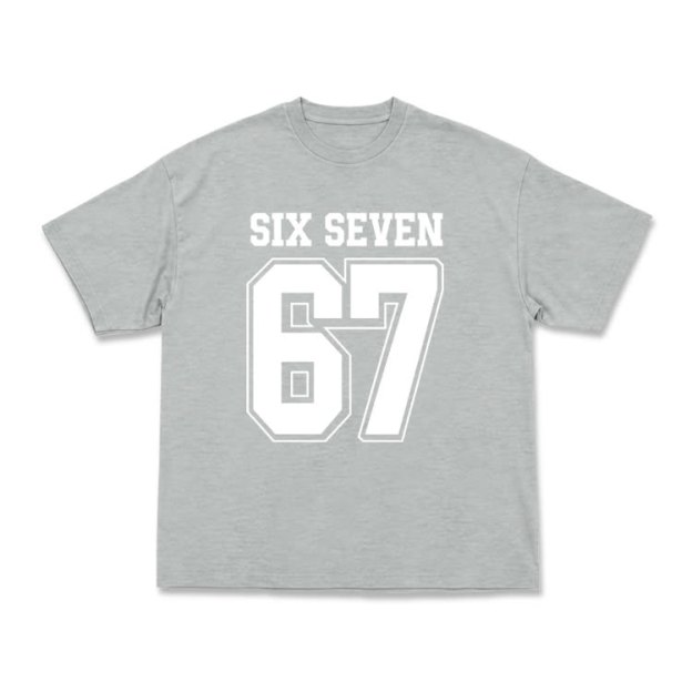 Casual SIX SEVEN 67 Graphic Short Sleeve T-Shirt - Grey - US16-18(2XL) - image 6