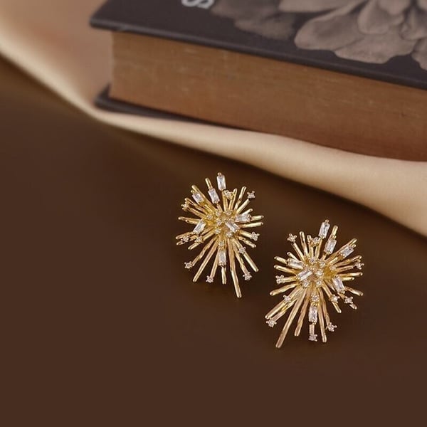 Mother's Day Gift Firework earrings-Engravingift