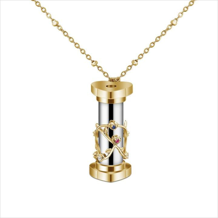 Mother's Day Gift "You Color My World" Granddaughter Kaleidoscope Necklace-Engravingift