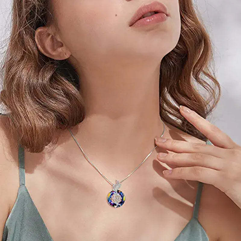 Mother's Day Gift Flying Phoenix Necklace-Engravingift