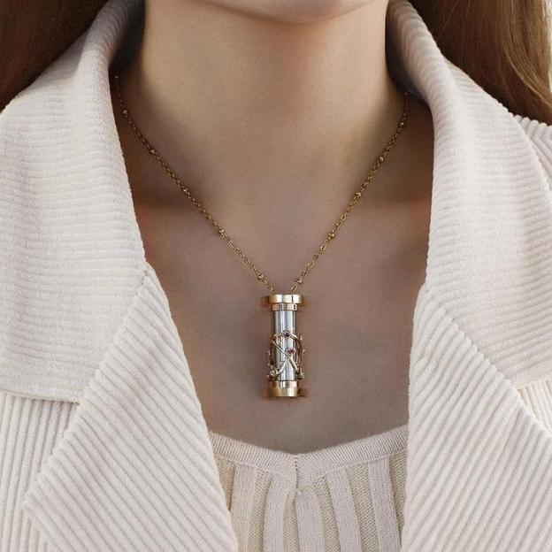 Mother's Day Gift "You Color My World" Granddaughter Kaleidoscope Necklace-Engravingift