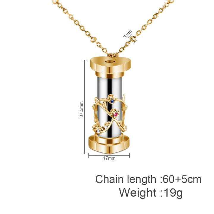 Mother's Day Gift "You Color My World" Granddaughter Kaleidoscope Necklace-Engravingift