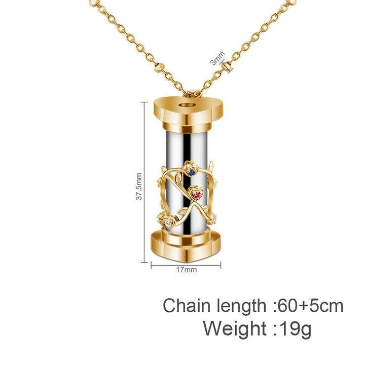 Mother's Day Gift "You Color My World" Granddaughter Kaleidoscope Necklace-Engravingift