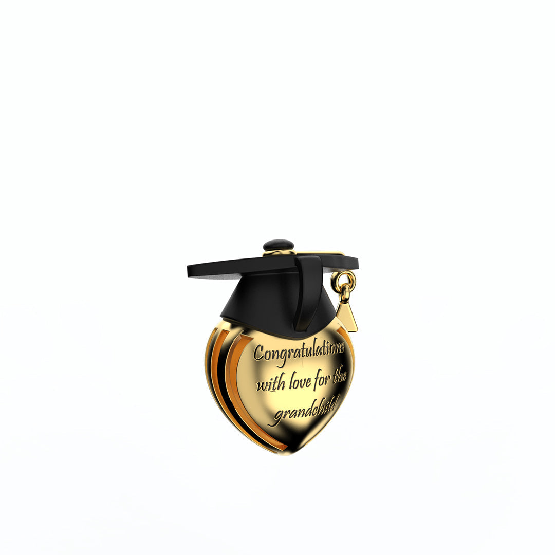 Mother's Day Gift Graduation Cap Personalized Photo Necklace with Birthstone-Engravingift