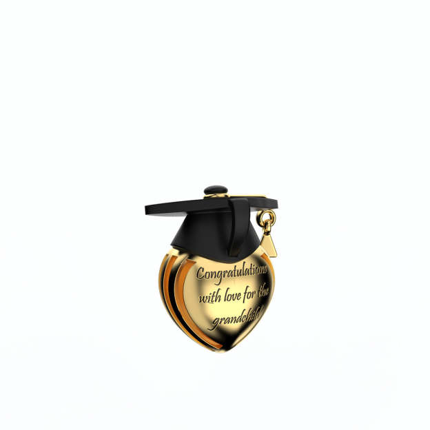 Mother's Day Gift Graduation Cap Personalized Photo Necklace with Birthstone-Engravingift