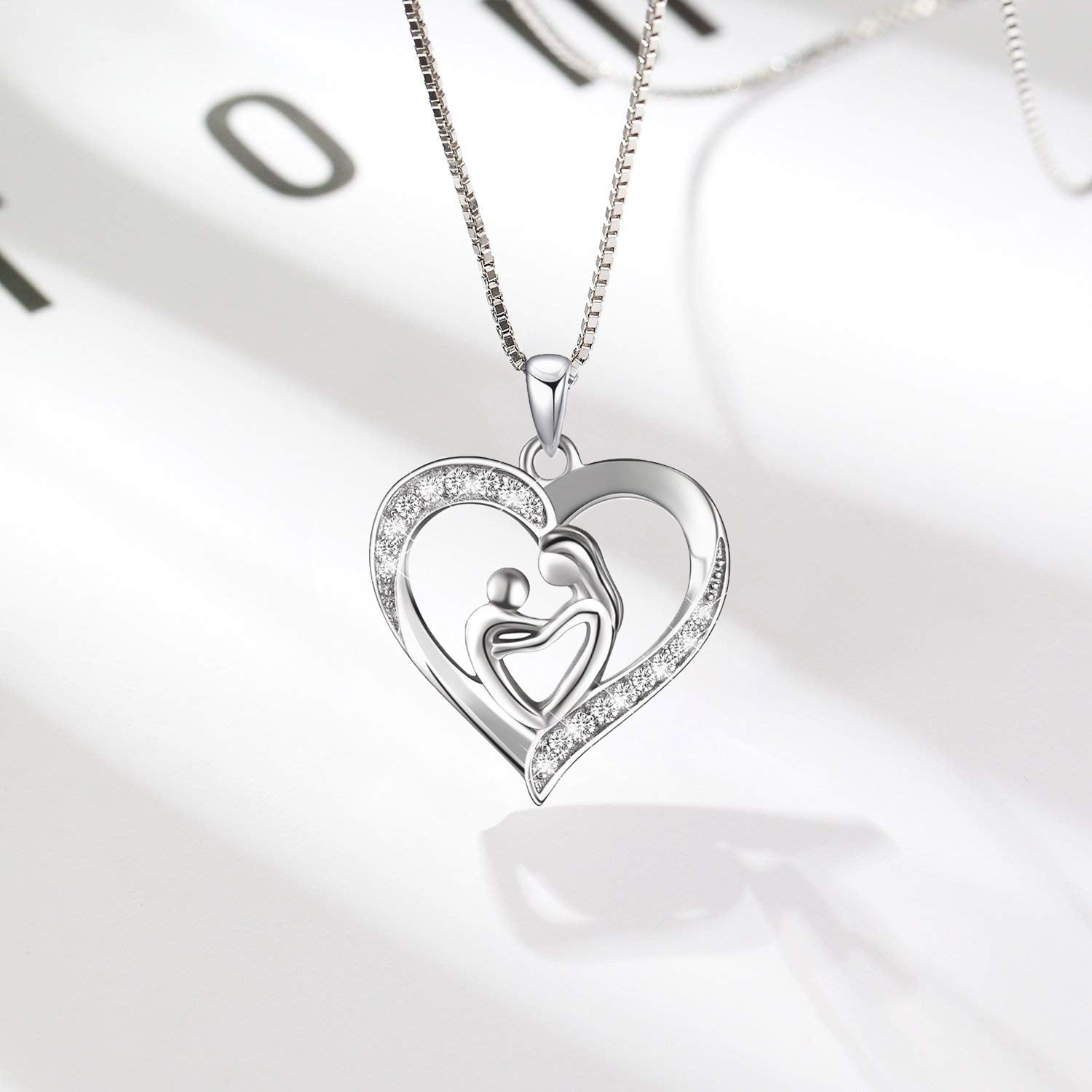 Mother's Day Gift Mom and Child Necklace-Engravingift