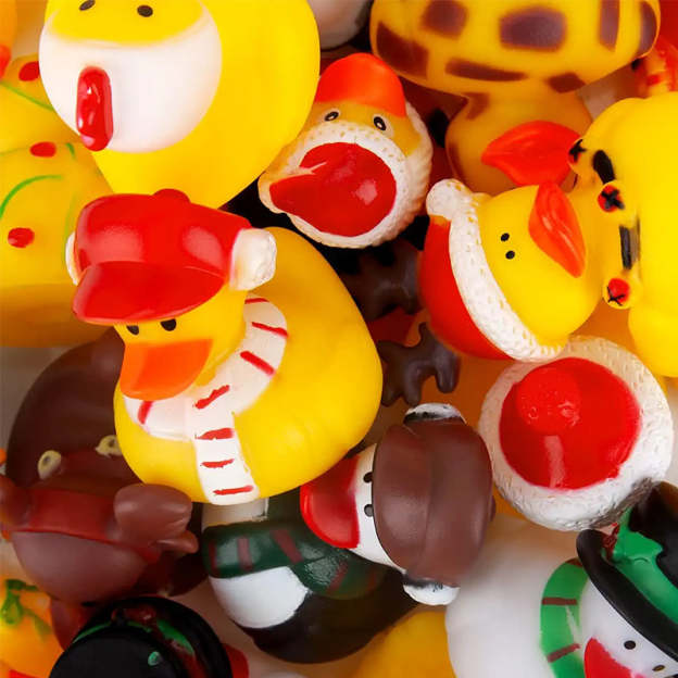 Christmas Gift Advent Calendar 2022 - 24 Rubber Ducks for Kids-Engravingift