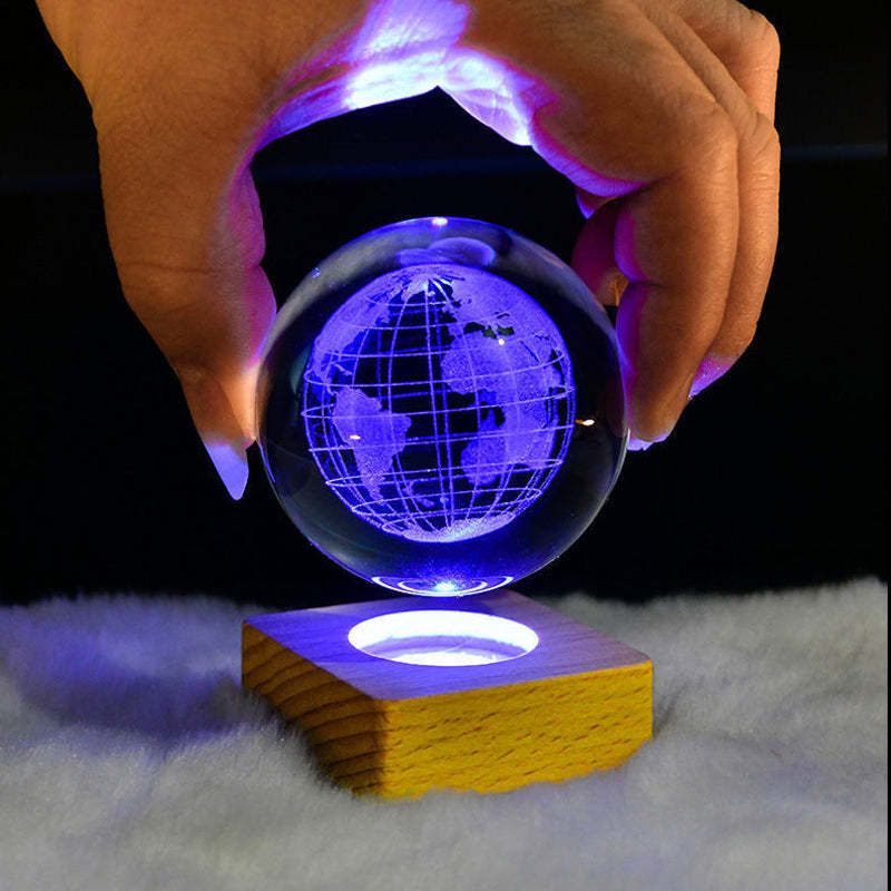 Mother's Day Gift 3D Crystal Ball Nightlight Decorlamp-Engravingift