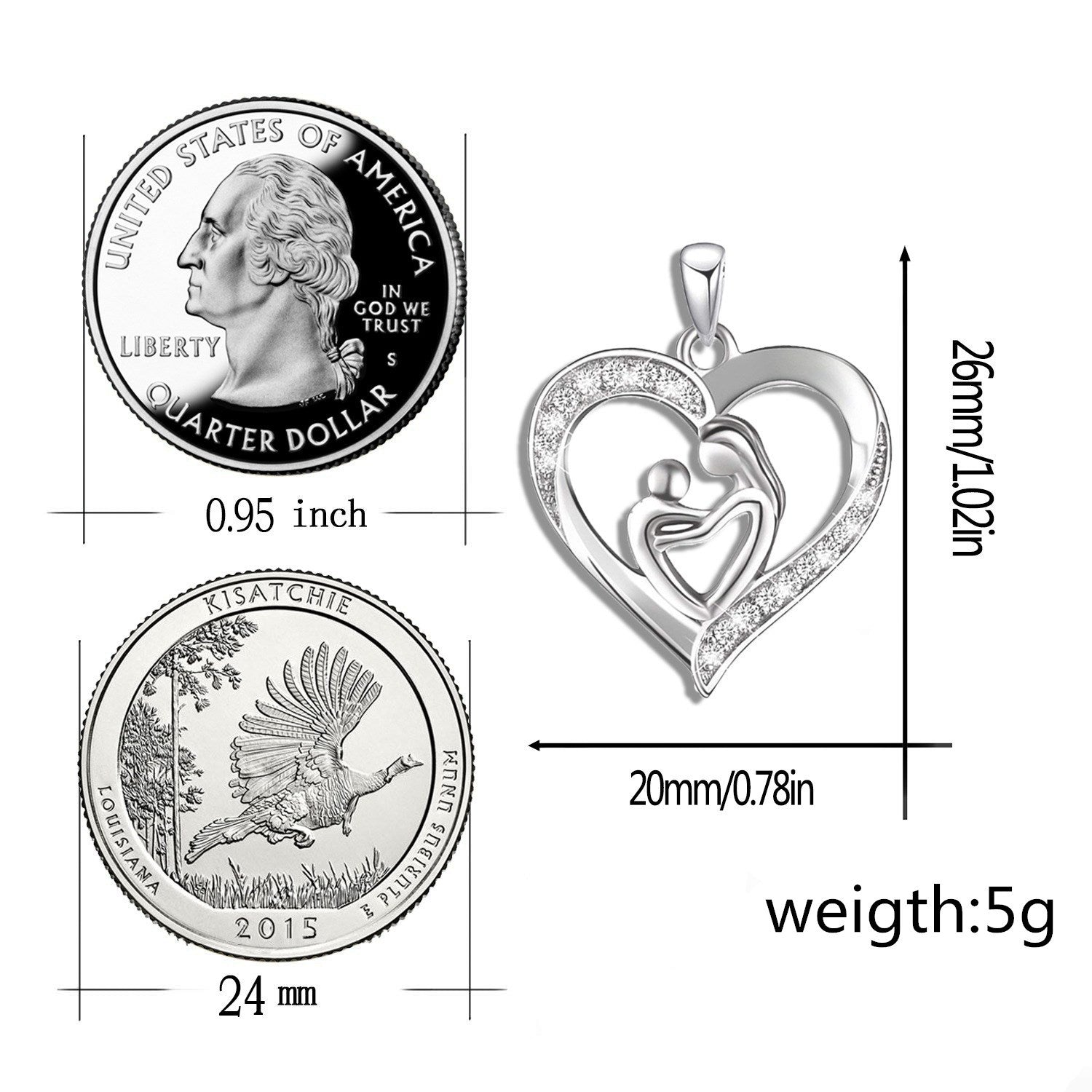 Mother's Day Gift Mom and Child Necklace-Engravingift