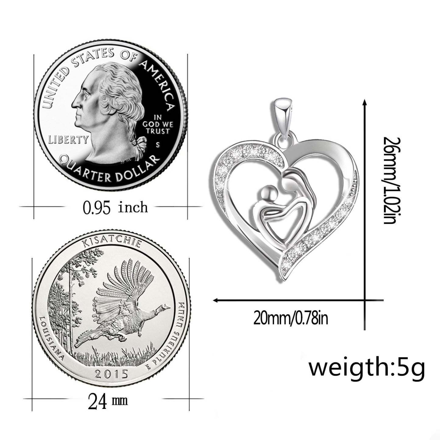 Mother's Day Gift Mom and Child Necklace-Engravingift