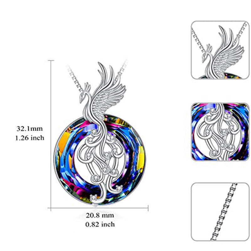 Mother's Day Gift Flying Phoenix Necklace-Engravingift
