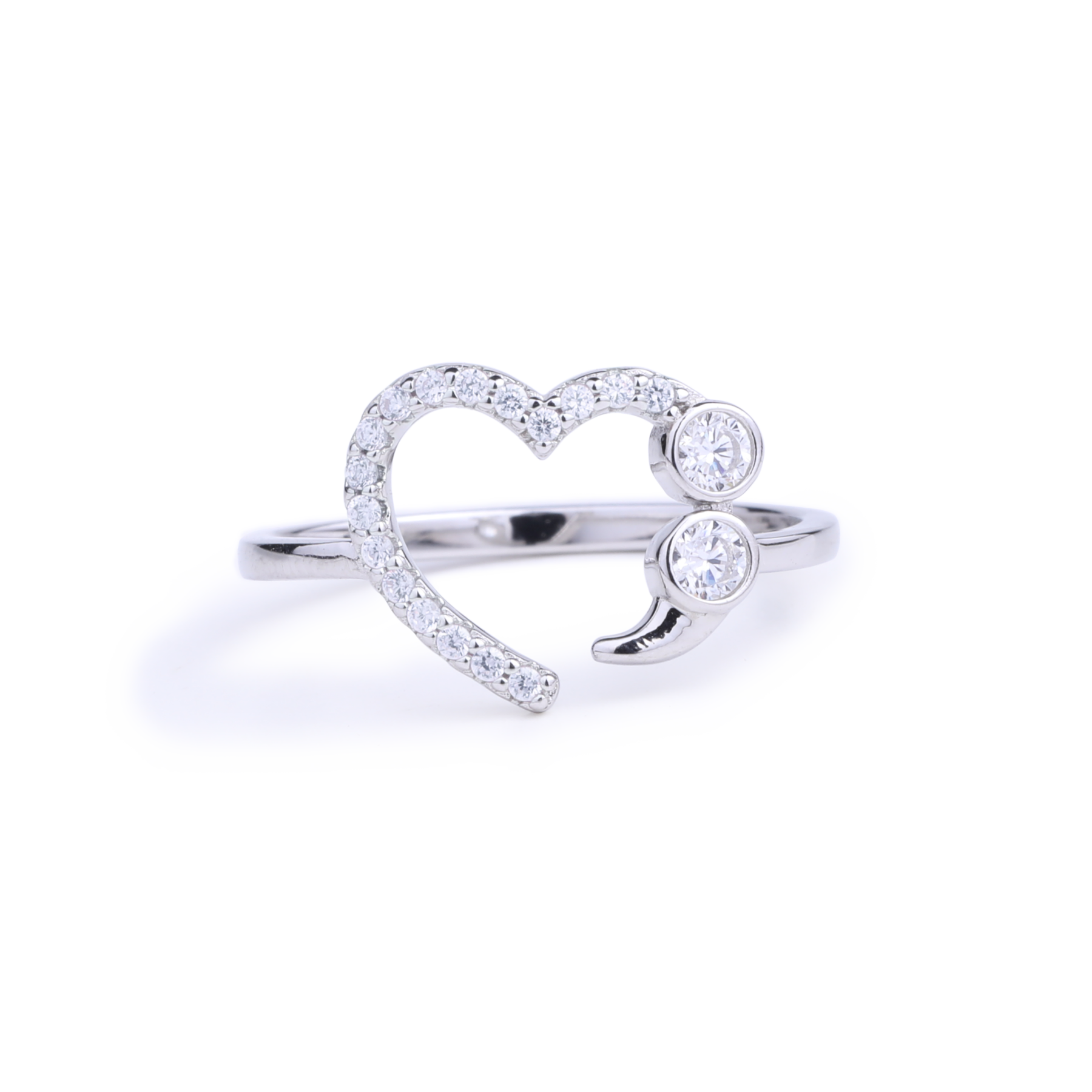 Mother's Day Gift Never Give Up No Matter What Semicolon Ring-Engravingift
