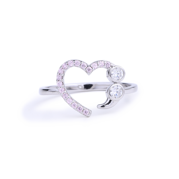 Mother's Day Gift Never Give Up No Matter What Semicolon Ring-Engravingift